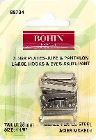 Agrafes plates Bohin, 25 mm, Argent ou Noir