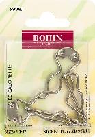 Boucles Salopettes Argentes Bohin, 25 et 32 mm