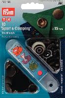 Boutons pressions Sport & Camping vieux Laiton, 15 mm Prym