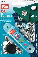 Pressions  riveter " Sport Mini " Argents, avec outil, 13 mm, Prym