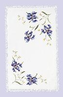Les Iris, Napperon Avila, forme Ronde, Diamtre 50 cm