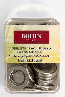 Recharge oeillets argents 14 mm avec rondelles Bohin