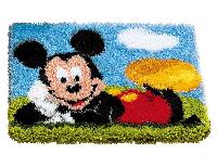 Mickey Mouse Disney, kit tapis point nou Vervaco