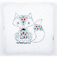 Renard, kit coussin  broder