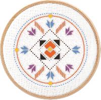 Art Indien Anoki, kit broderie traditionnelle Marie Coeur