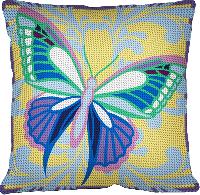 Papillon, kit coussin canevas Margot de Paris