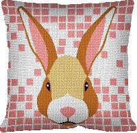 Lapin, kit coussin canevas Margot de Paris