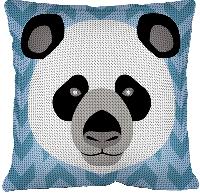 Panda, kit coussin canevas Margot de Paris