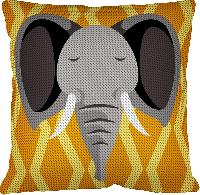 Elphant, kit coussin canevas Margot de Paris