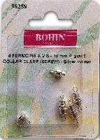 Fermoir  vis Argent 10 mm Bohin, 4 units