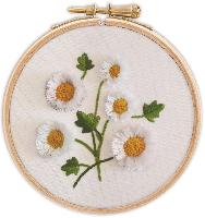 Pquerettes en relief, tableautin Broderie Traditionnelle Princesse