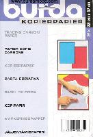 Papiers carbone rouge et bleu Burda, 83 X 57 cm