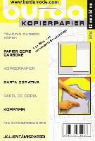 Papiers carbone jaune et blanc Burda, 83 X 57 cm