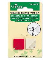 Enfile aiguilles main Clover avec cutter coupe fils, 2 pices