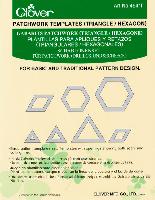Gabarits patchwork Clover, motif triangles et hexagones
