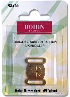 Agrafes maillot de bain dor Bohin