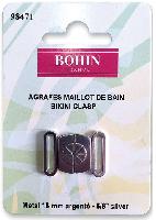 Agrafes maillot de bain argent Bohin