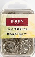 Anneaux briss nickels 18 mm Bohin