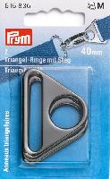 Anneaux triangulaires 40 mm Prym, 3 coloris au choix