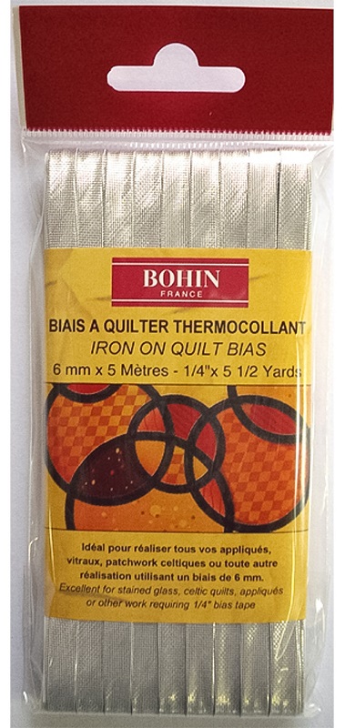 Biais & Rubans : Biais à Quilter Thermocollant Bohin,Biais à Quilter  Chamois Thermocollant Bohin 6 Mm X 5 M
