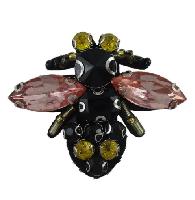 Abeille Rose, bijou  coudre collection Bohin, 5 x 4 cm