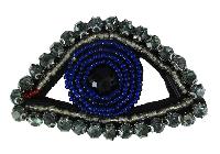 Oeil Bleu Fonc, bijou  coudre collection Bohin, 7 X 4 cm