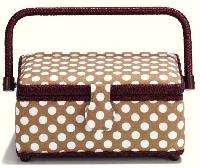 Boite  couture Polka beige Prym, taille S