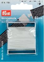 Boucle de ceinture Argent Mat 40 mm Prym