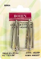 Boucles  coulisse 40 mm Bohin, 2 coloris