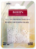 Boutons Pressions Plastiques Blancs 9 mm Bohin