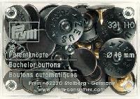 Boutons Jeans automatiques Zeus Noir 16 mm Prym