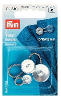 Boutons Flexi Prym pour chemises pan, dimensions 10 - 15 - 19 mm 