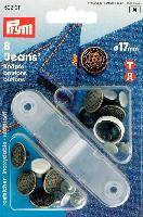 Boutons Jeans " Fleur " avec outil, 17 mm, Prym