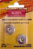 Boutons magntiques  coudre, 18 mm, 2 coloris