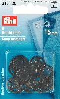 Pressions  coudre plastique Noir 15 mm, Prym