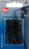 Pressions plastique Noir  coudre, 7 mm Prym