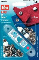 Boutons pressions Argents  riveter avec outil, 8 mm Prym