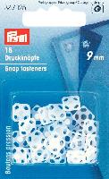 Pressions  coudre Carrs transparent, 9 mm, Prym