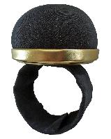 Pelote tissu Noire bracelet ajustable Bohin