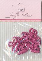 Boutons textile Tilda Rose Fonc