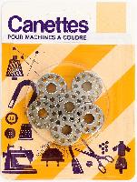 Canettes Mtal Bohin pour machine  coudre, 6 units