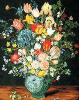Le Vase Bleu d aprs le peintre J.Brueghel, canevas Seg de Paris