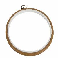 Cercle  broder DMC, 17.5 cm, bois ou blanc