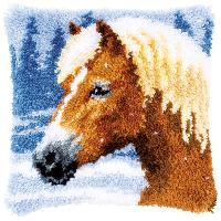 Cheval Blond, kit coussin au point nou Vervaco