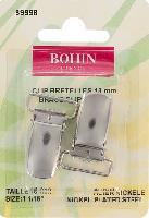 Clips Bretelles Argentées Bohin, 18 et 25 mm
