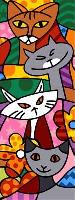 Cats Color, canevas pnlope Margot de Paris