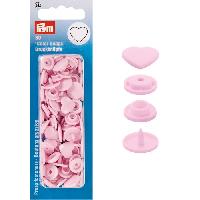 Boutons pression plastique Coeurs Prym, 5 coloris au choix