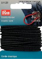 Corde lastique Noire Prym, diamtre 2.5 mm, 3 M