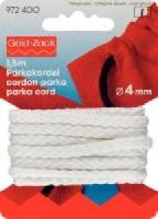 Cordon Parka Blanc, grosseur 4 mm, 1.5 mtres