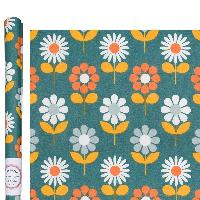 Marguerites, coupon coton enduit anti-tche, 50 X 75 cm, 3 units